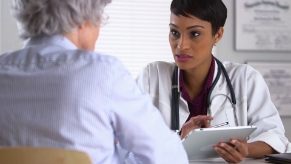 Doctor giving consultation to a patient